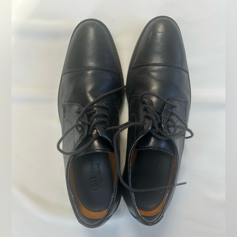 Cole Haan Men's Black Leather Oxfords